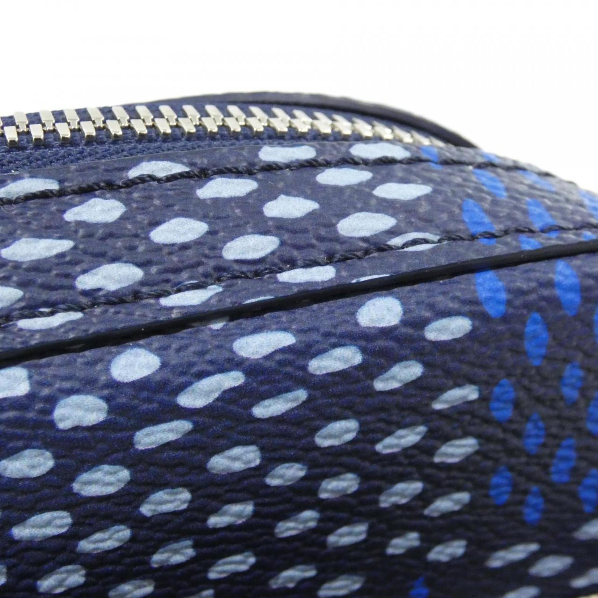 Louis Vuitton Blue Coated Canvas Handbag Pouch (Pre-Owned)