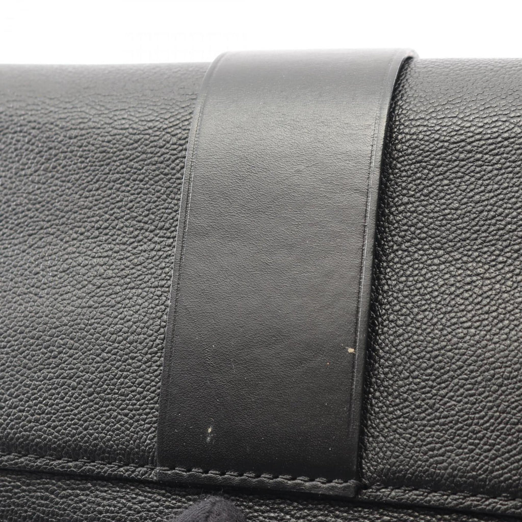 Louis Vuitton Black Leather Handbag (Pre-Owned)