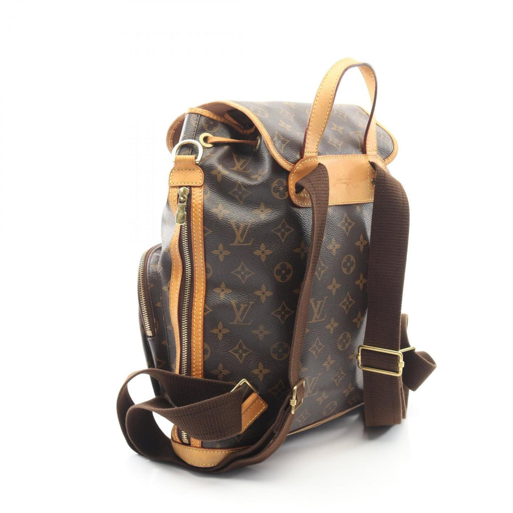 Louis Vuitton Brown Coated Canvas Leather Backpack (Pre-Owned)