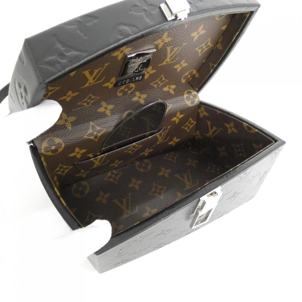 Louis Vuitton Black Leather Handbag (Pre-Owned)
