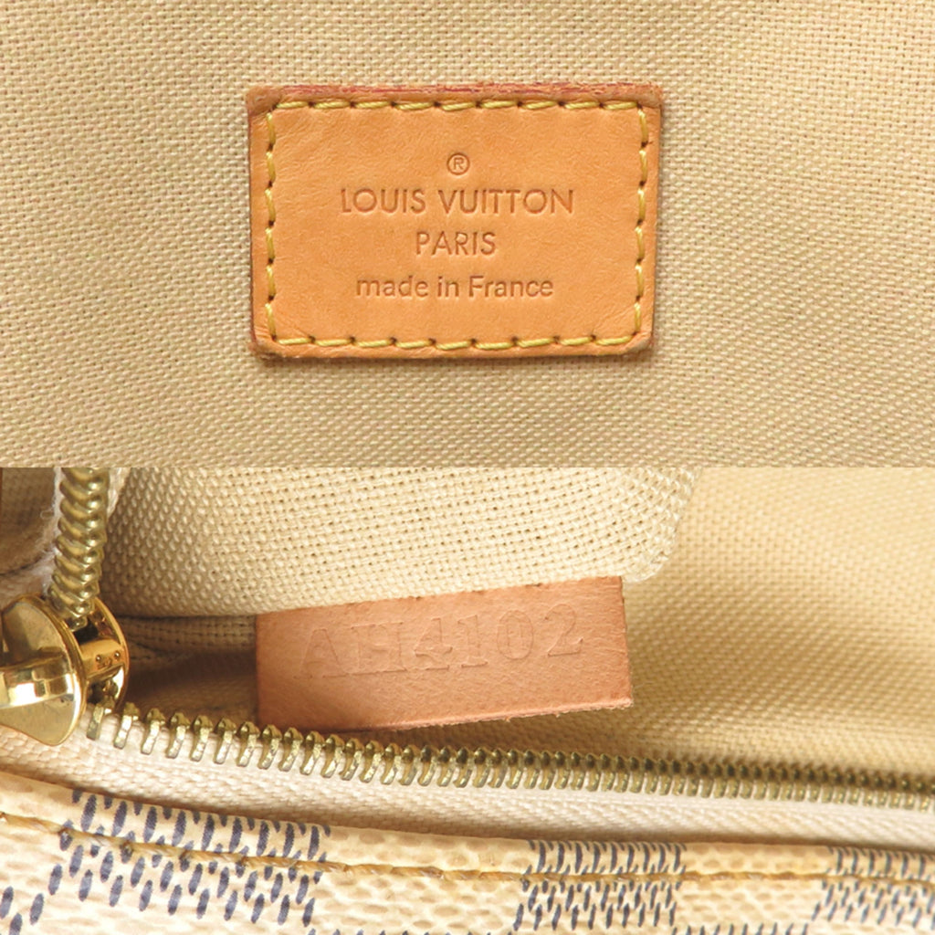 Louis Vuitton White Damier Azur Tote Bag (Pre-Owned)