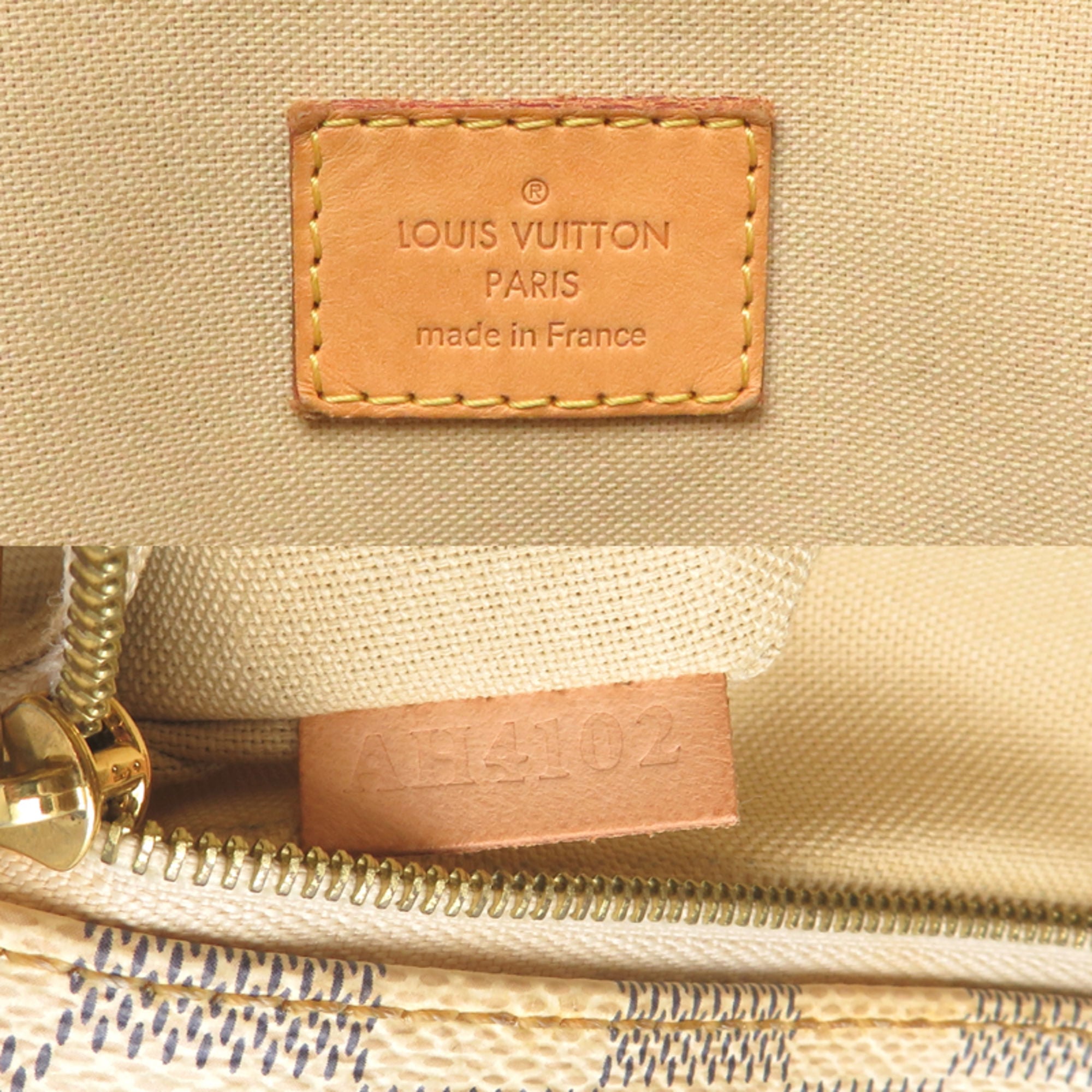 Louis Vuitton White Damier Azur Tote Bag (Pre-Owned)
