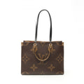 Louis Vuitton Beige Brown Coated Canvas Tote Bag (Pre-Owned)