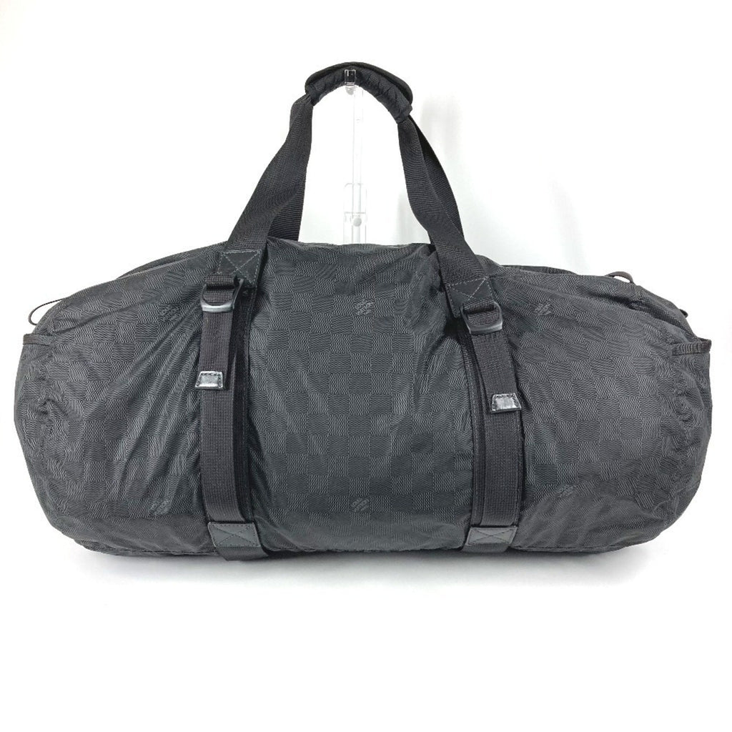 Louis Vuitton Black Damier Canvas Boston Bag Shoulder Bag (Pre-Owned)