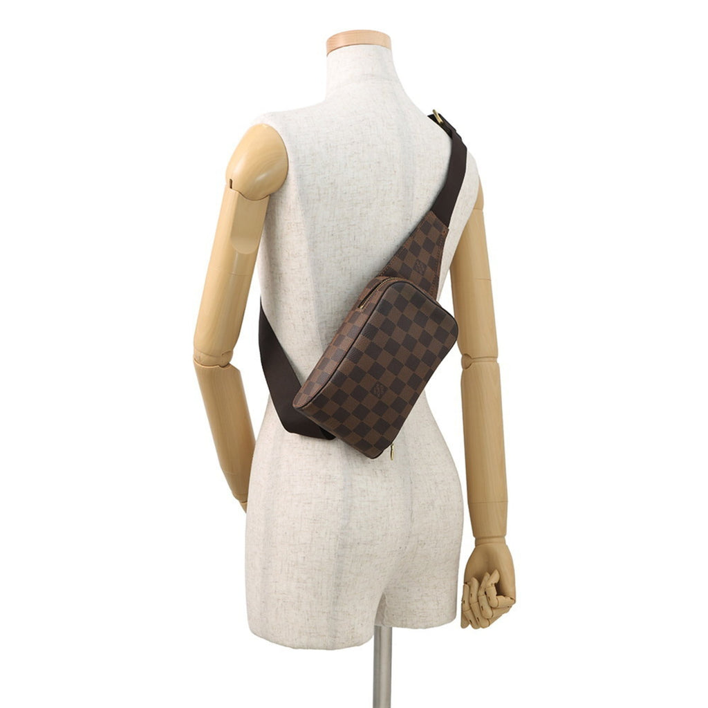 Louis Vuitton Brown Damier Canvas Ebene Damier Canvas Pouch Shoulder Bag Sling Bag (Pre-Owned)