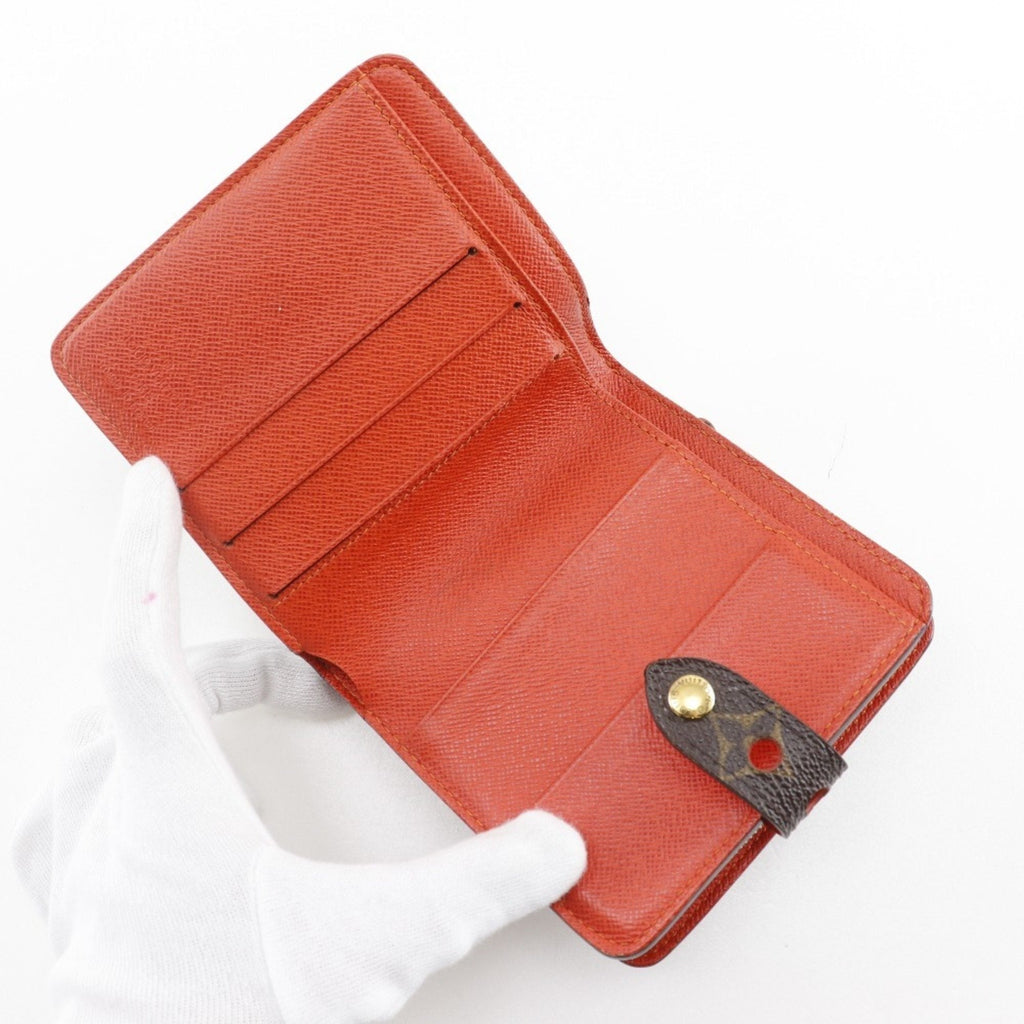 Louis Vuitton Lv Orange Orange Monogram Perforated Wallet (Bi-Fold) (Pre-Owned)