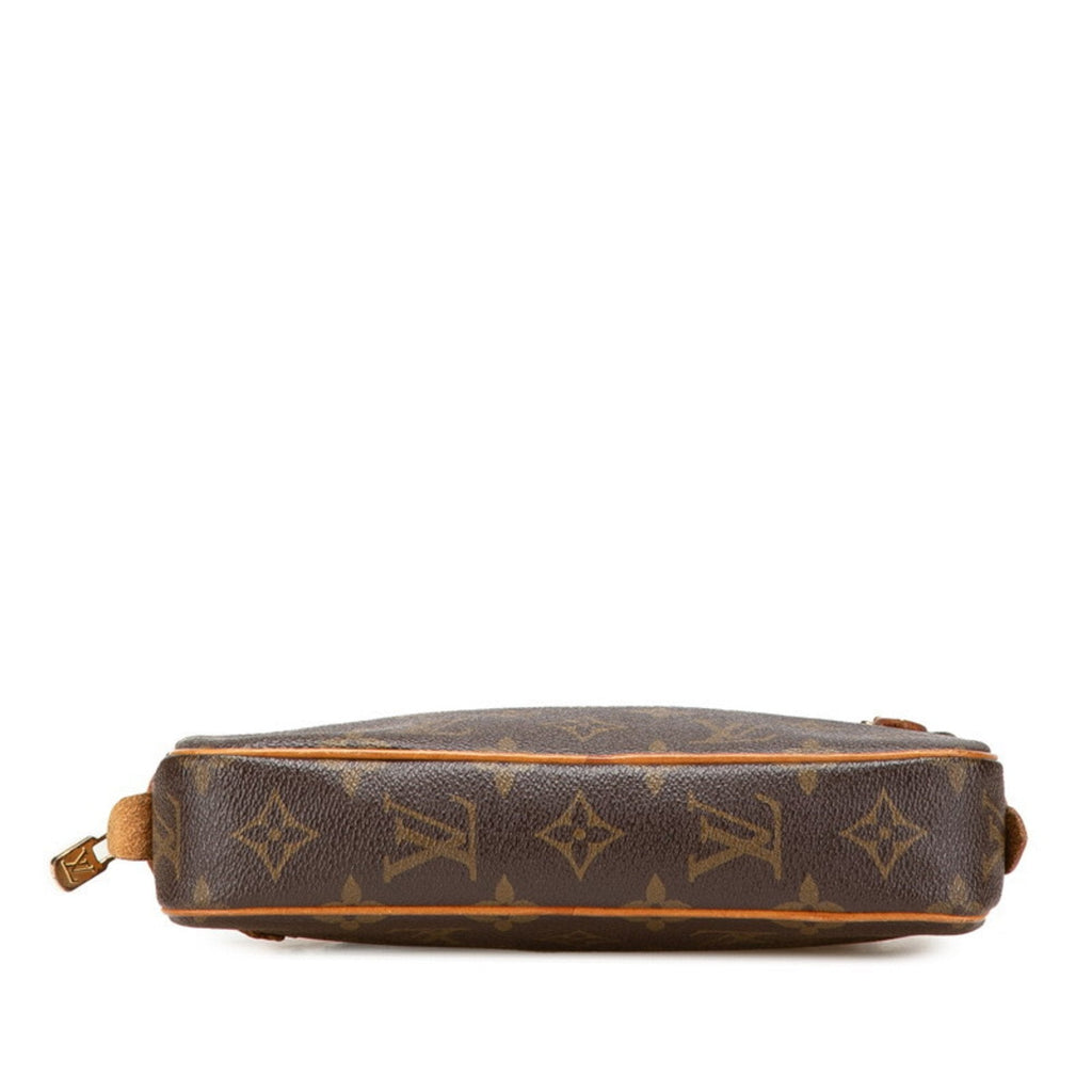 Louis Vuitton Brown Pvc Leather Pochette Shoulder Bag (Pre-Owned)