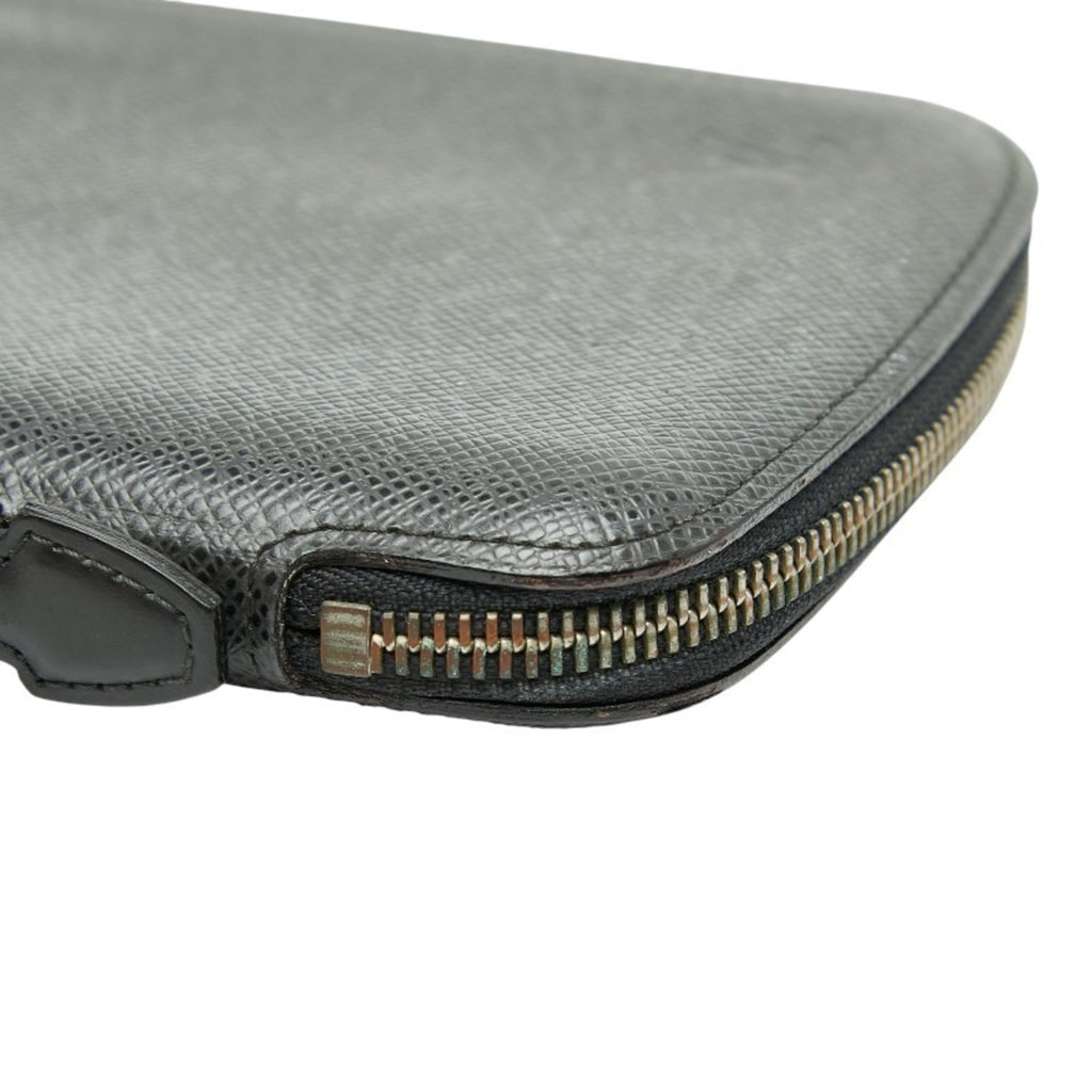 Louis Vuitton Ardoise Black Leather Pouch (Pre-Owned)