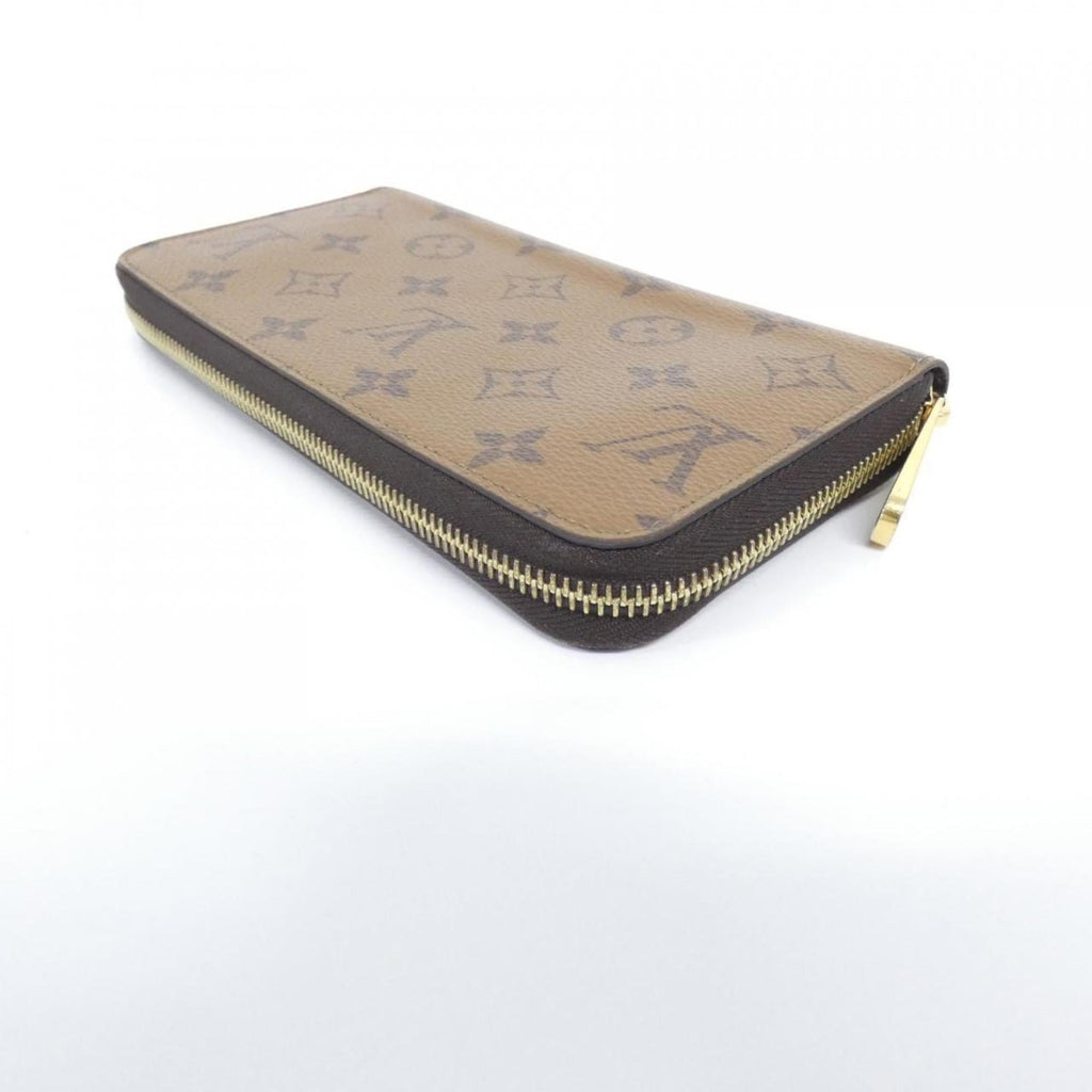Louis Vuitton Marron Coated Canvas Long Wallet (Bi-Fold) (Pre-Owned)