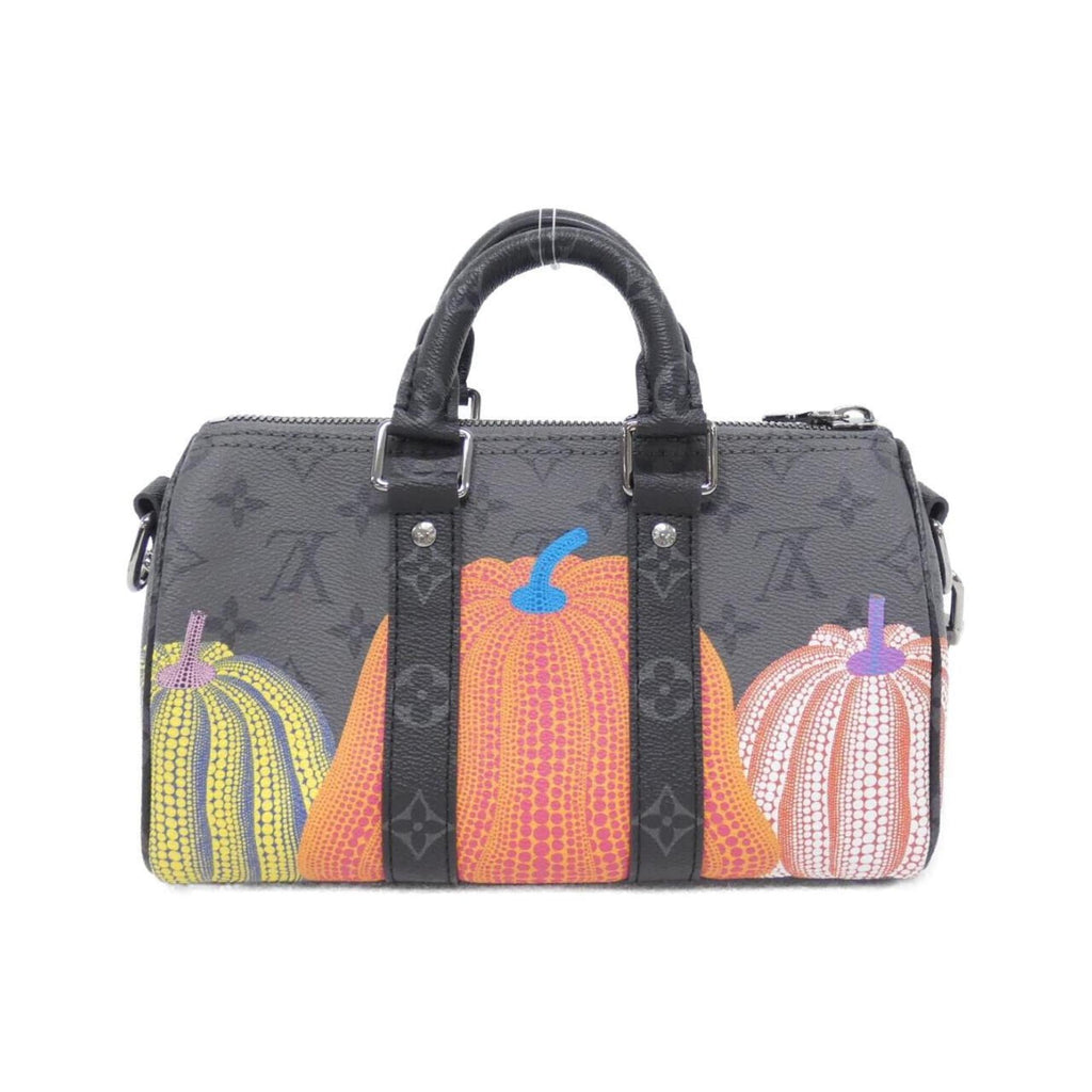 Louis Vuitton Black Gris Coated Canvas Boston Bag (Pre-Owned)