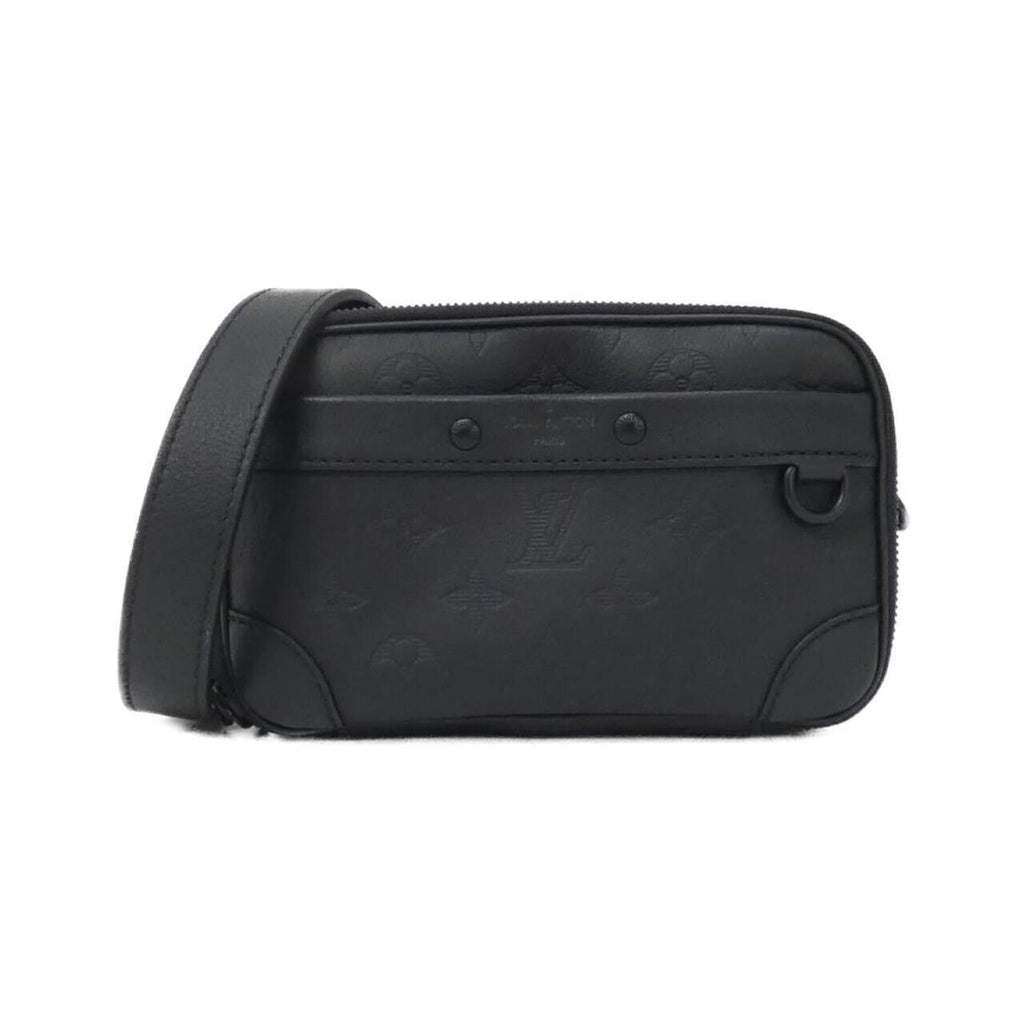 Louis Vuitton Black Leather Shoulder Bag (Pre-Owned)