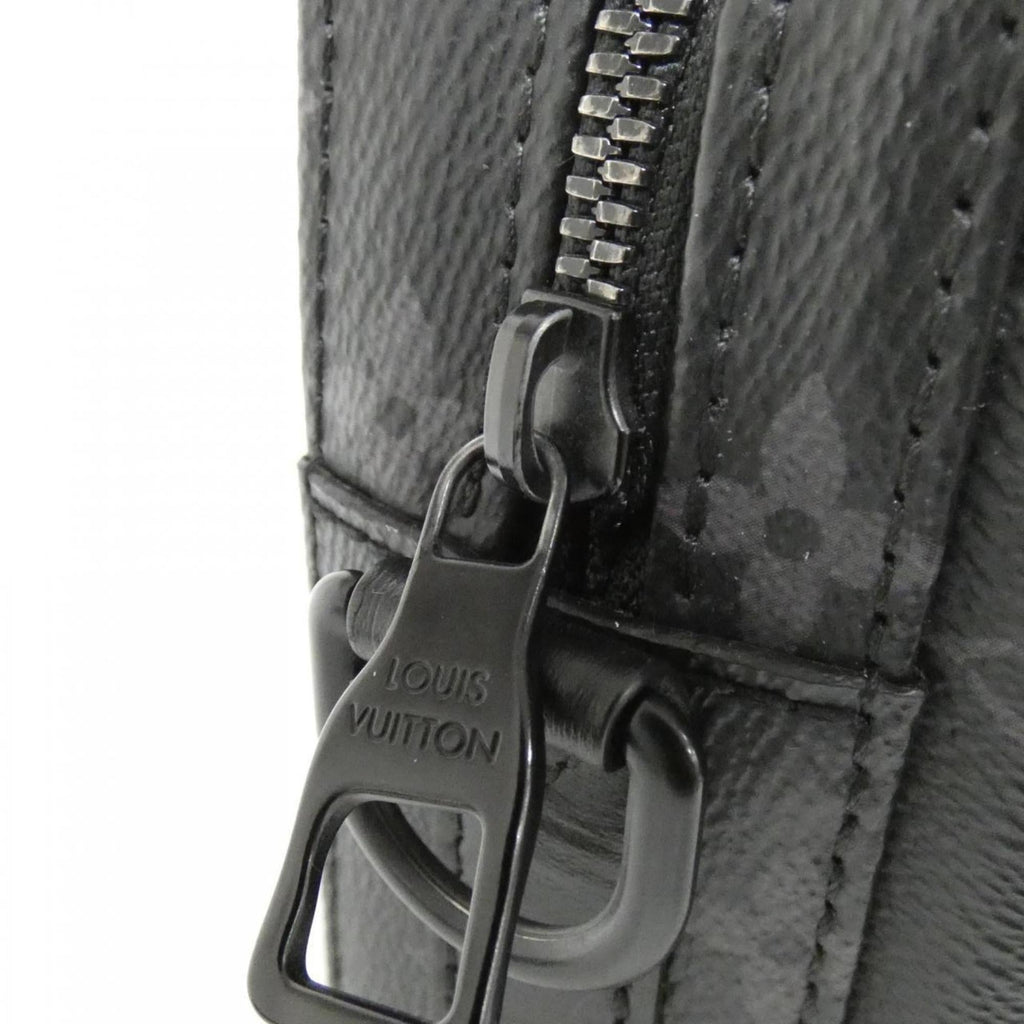 Louis Vuitton Black Coated Canvas Shoulder Bag (Pre-Owned)