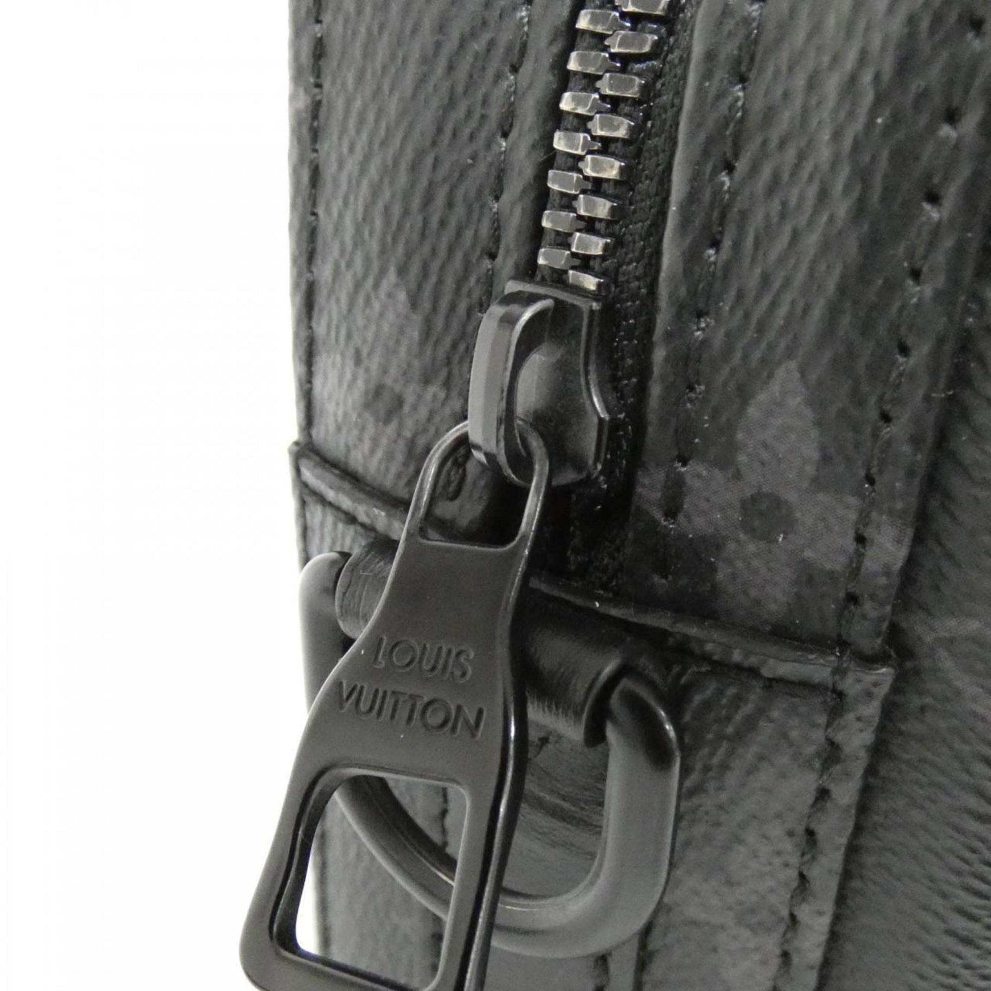 Louis Vuitton Black Coated Canvas Shoulder Bag (Pre-Owned)