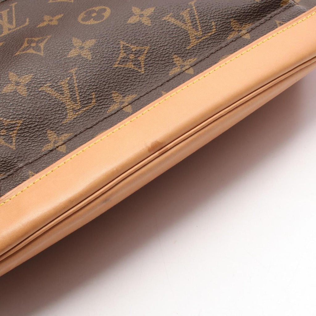 Louis Vuitton Brown Monogram Coated Canvas Leather Backpack (Pre-Owned)