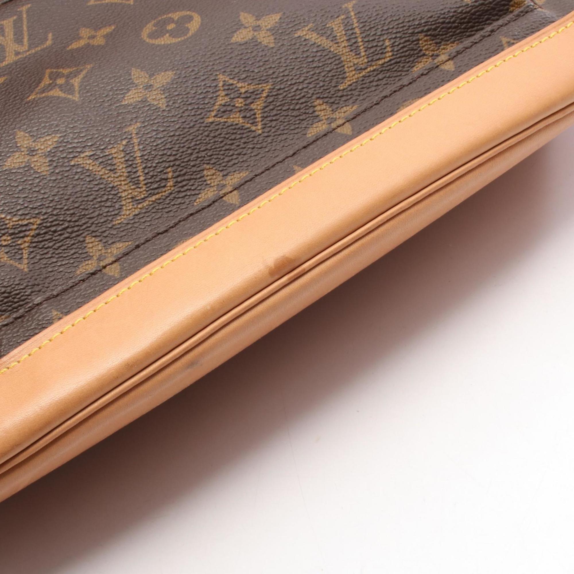 Louis Vuitton Brown Monogram Coated Canvas Leather Backpack (Pre-Owned)