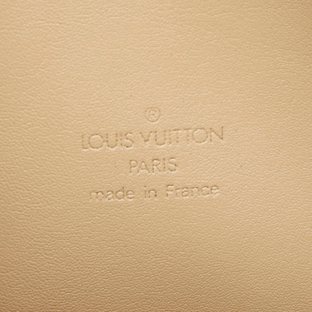 Louis Vuitton Beige Yellow Patent Leather Boston Bag Handbag (Pre-Owned)
