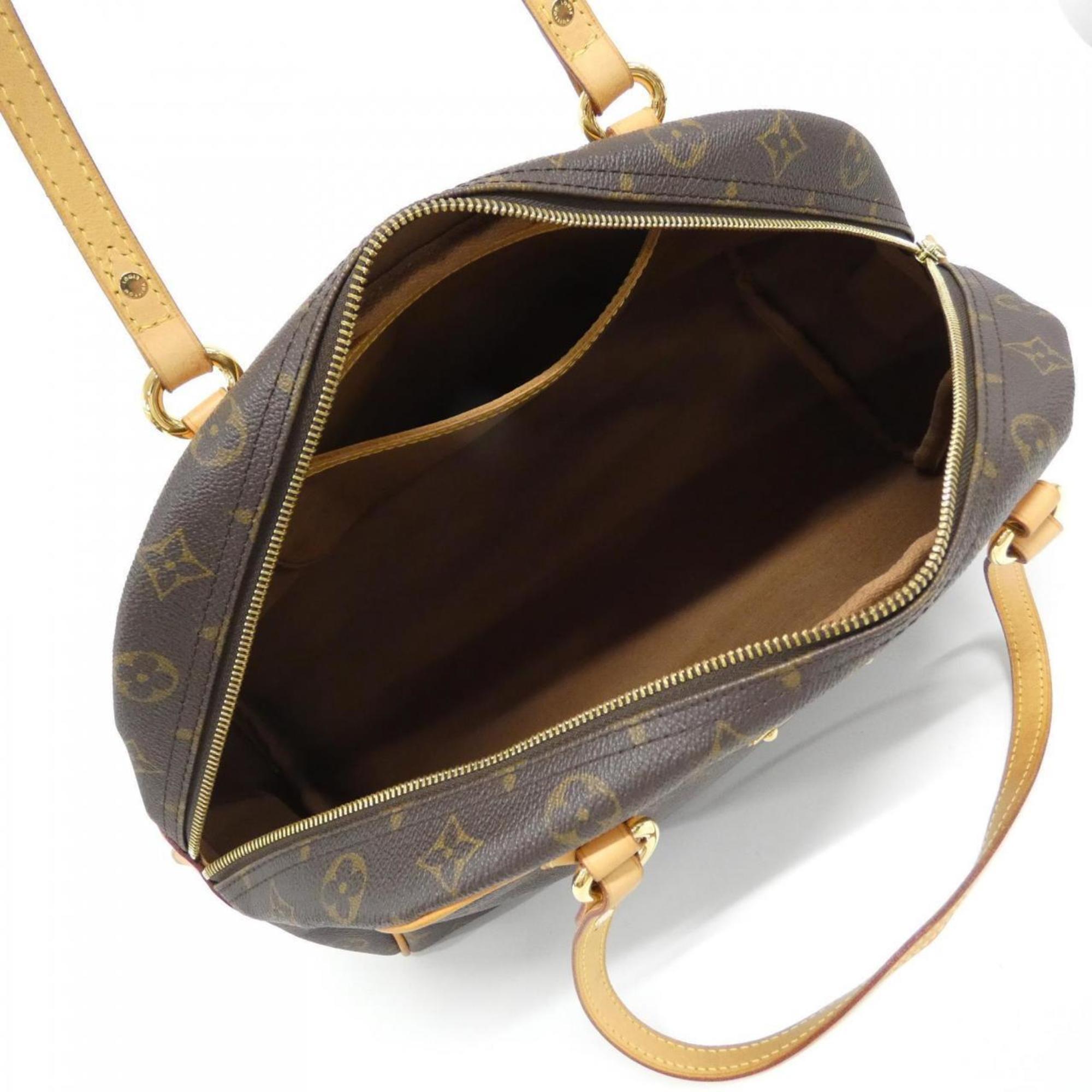Louis Vuitton Marron Coated Canvas Shoulder Bag (Pre-Owned)