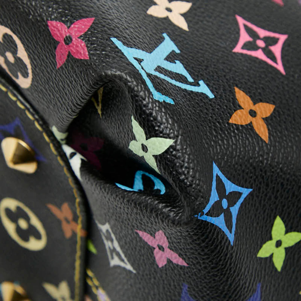 Louis Vuitton Black Multi-Color Noir Pvc Leather Shoulder Bag Tote Bag (Pre-Owned)