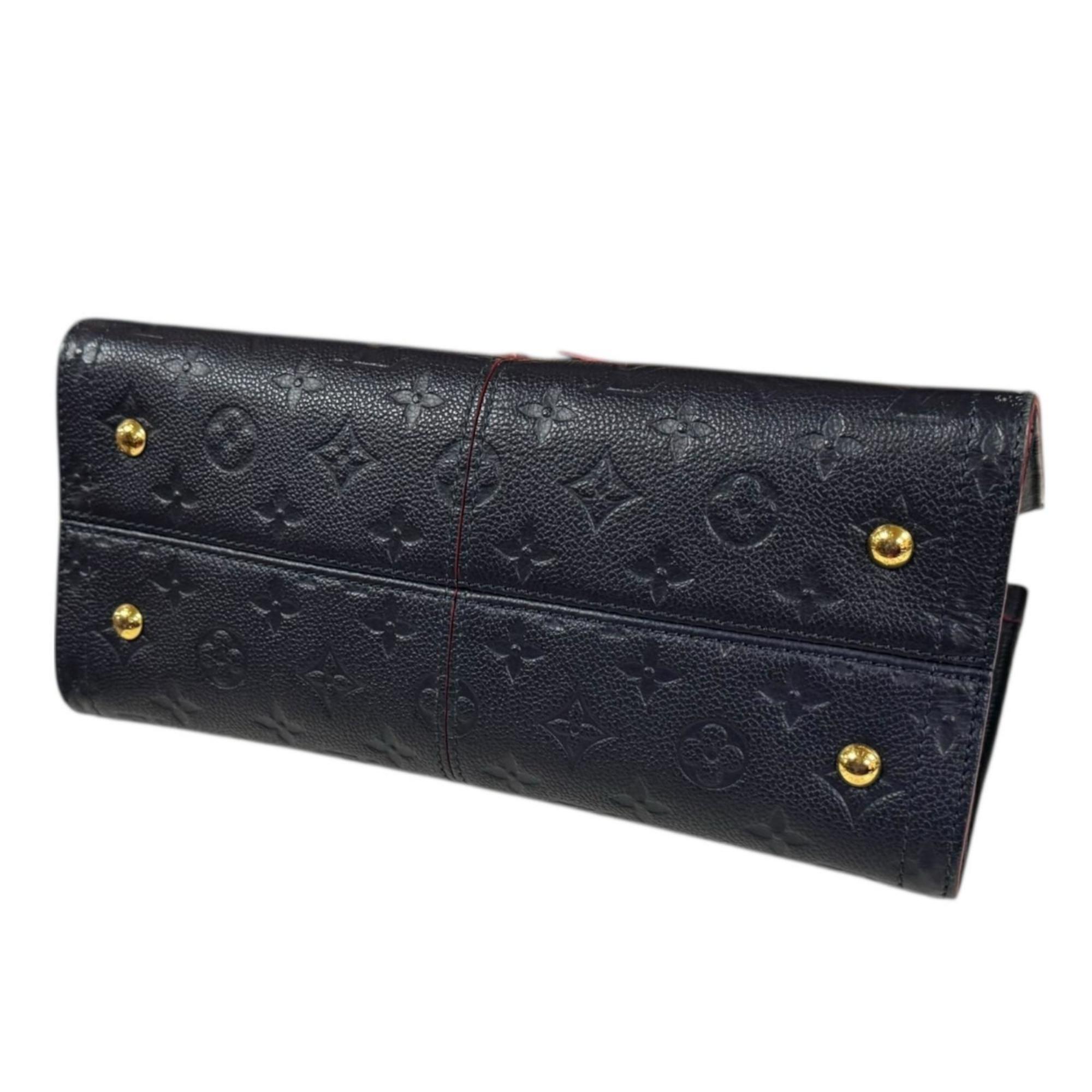 Louis Vuitton Marine Rouge Navy Monogram Empreinte Shoulder Bag (Pre-Owned)