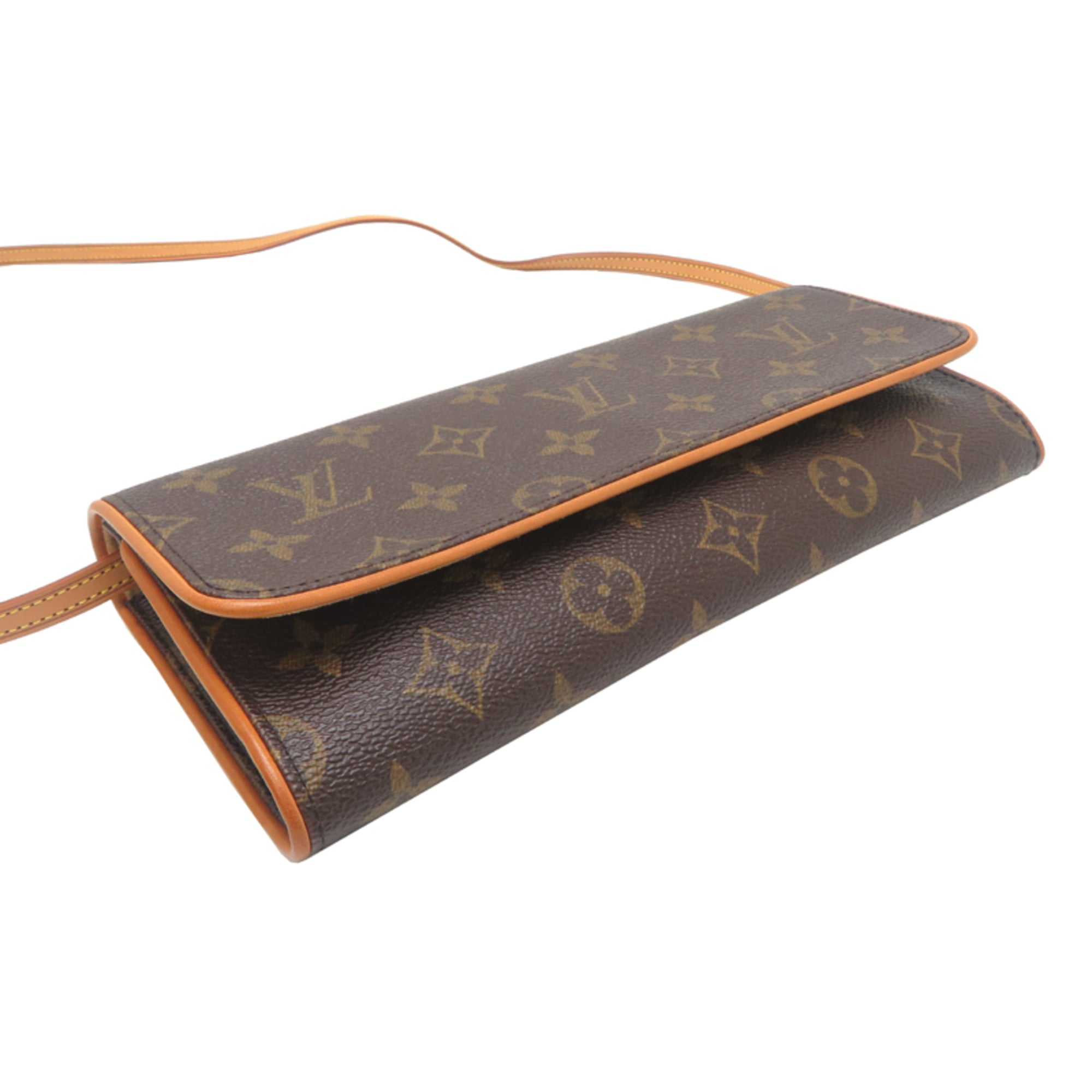 Louis Vuitton Brown Monogram Pochette Shoulder Bag (Pre-Owned)