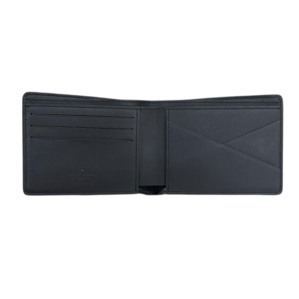 Louis Vuitton Black Leather Wallet (Bi-Fold) (Pre-Owned)