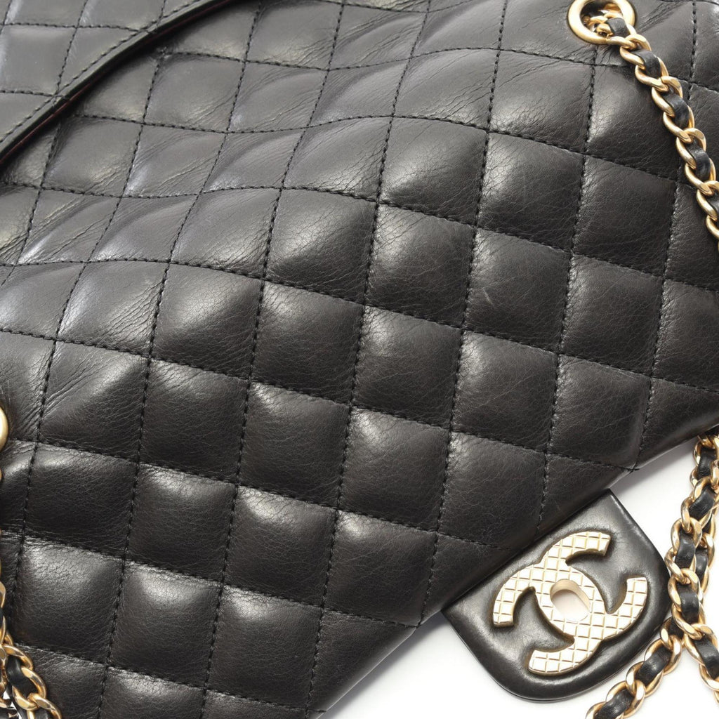 Rock the Corner Flap Bag Quilted Leather Medium