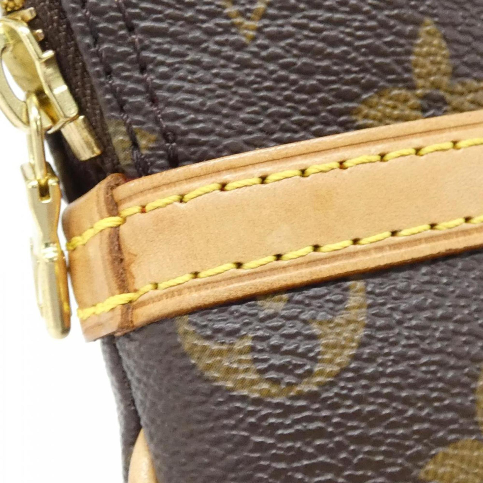 Louis Vuitton Marron Coated Canvas Shoulder Bag (Pre-Owned)