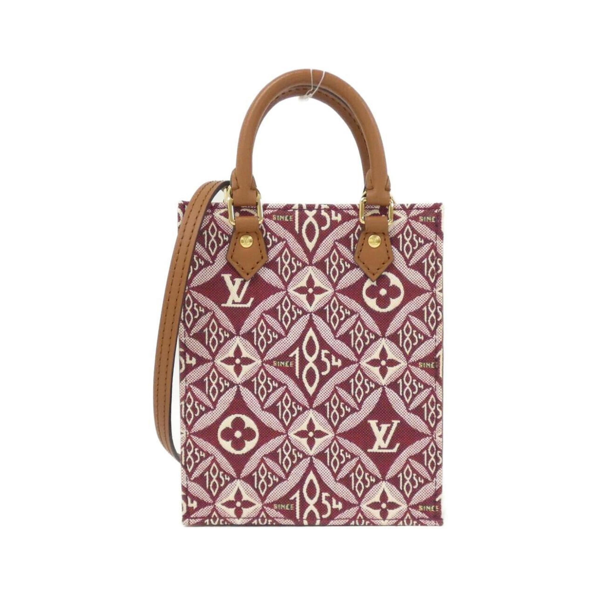 Louis Vuitton Bordeaux Jacquard Handbag (Pre-Owned)