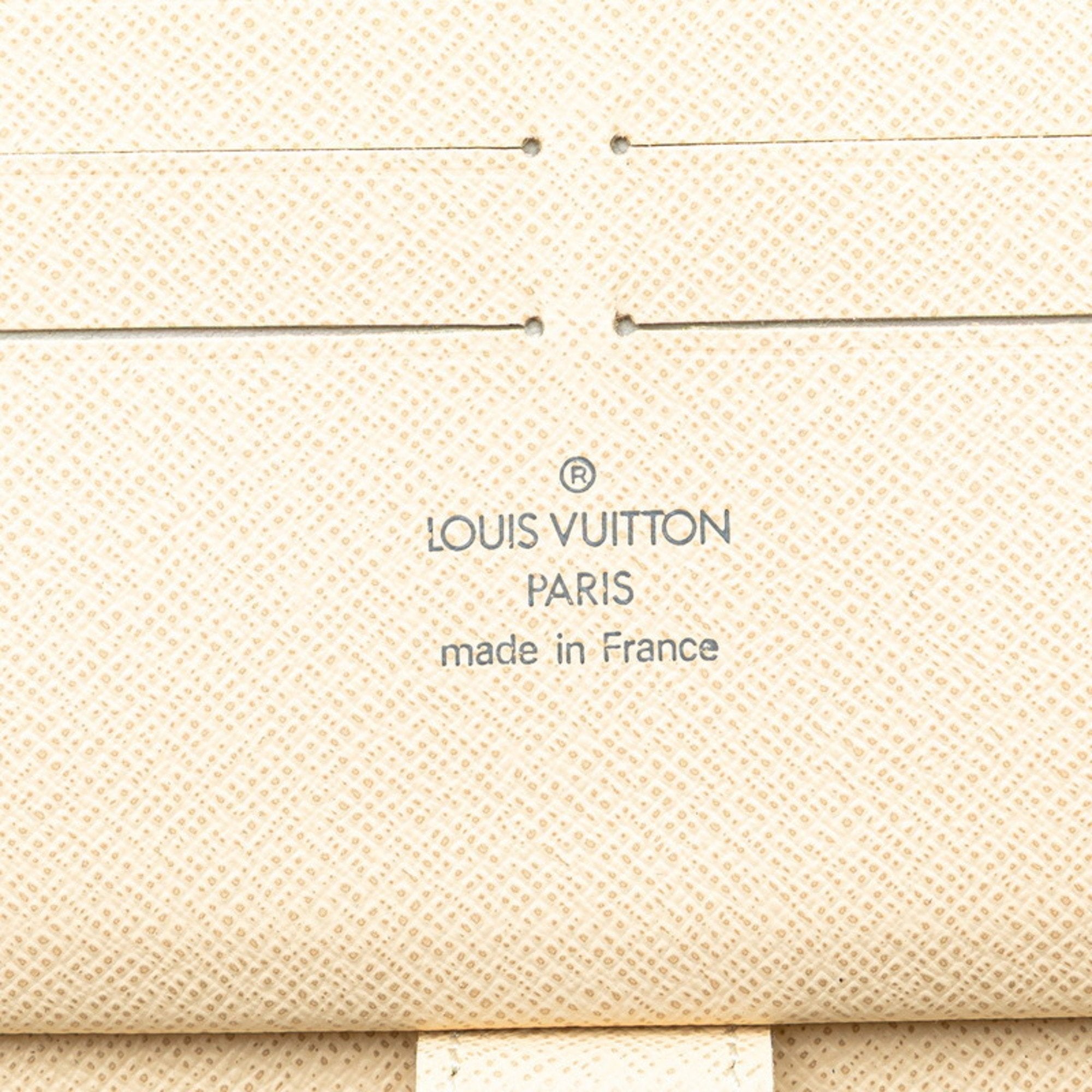 Louis Vuitton Damier Azur Azur Pvc Leather Long Wallet (Bi-Fold) (Pre-Owned)