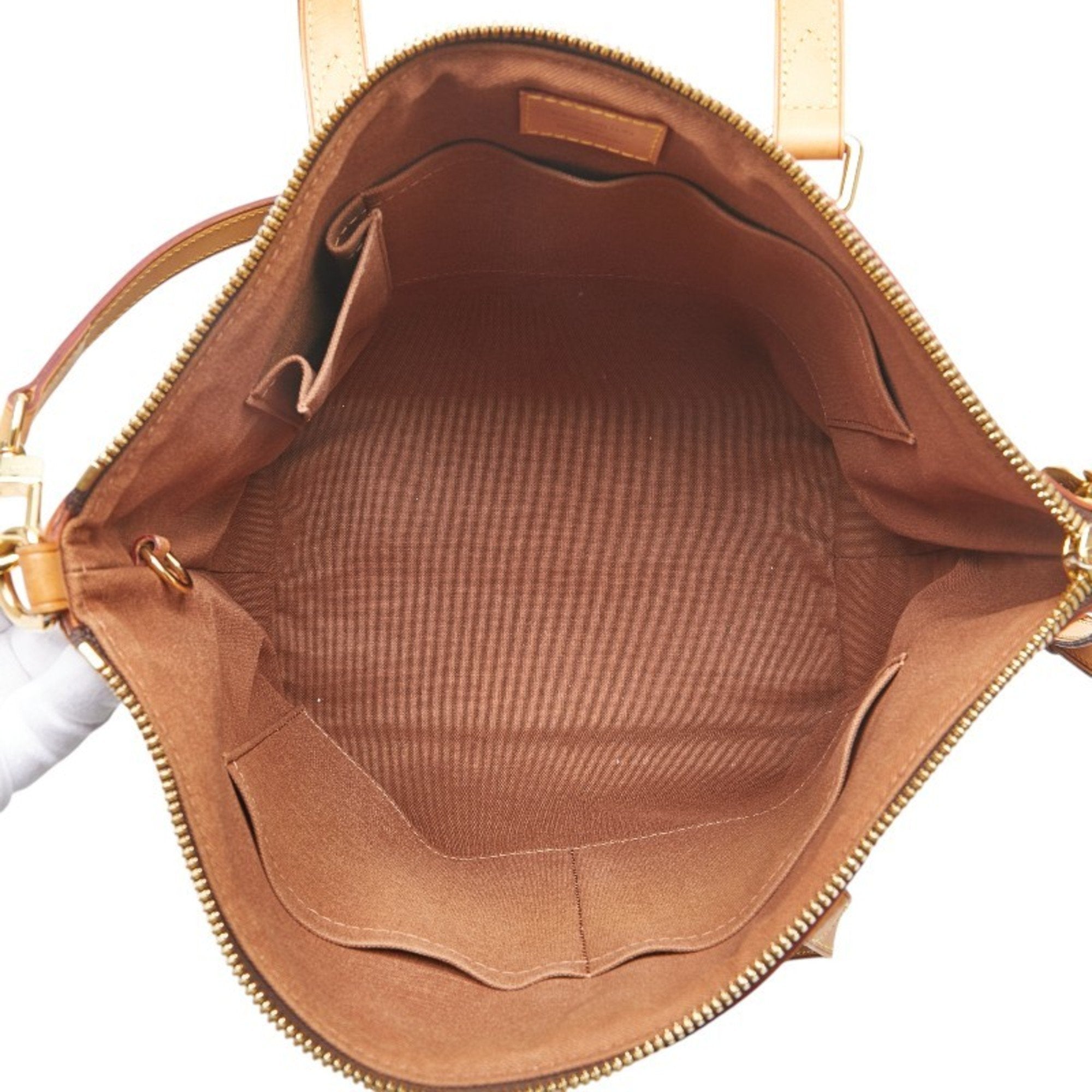 Louis Vuitton Brown Pvc Leather Handbag Shoulder Bag (Pre-Owned)