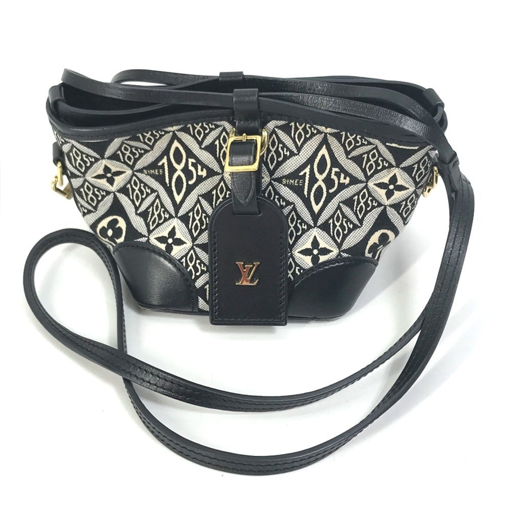 Louis Vuitton Black Noir Jacquard Pochette Shoulder Bag (Pre-Owned)