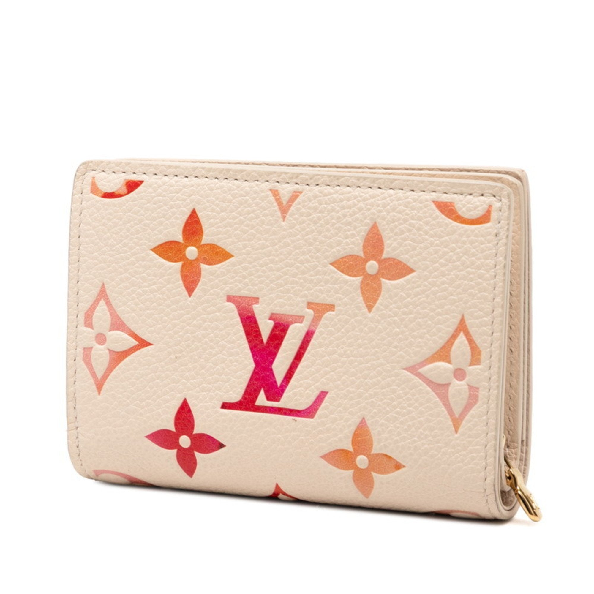 Louis Vuitton Beige Leather Wallet (Bi-Fold) (Pre-Owned)