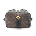 Louis Vuitton Black Brown Noir Coated Canvas Leather Shoulder Bag (Pre-Owned)
