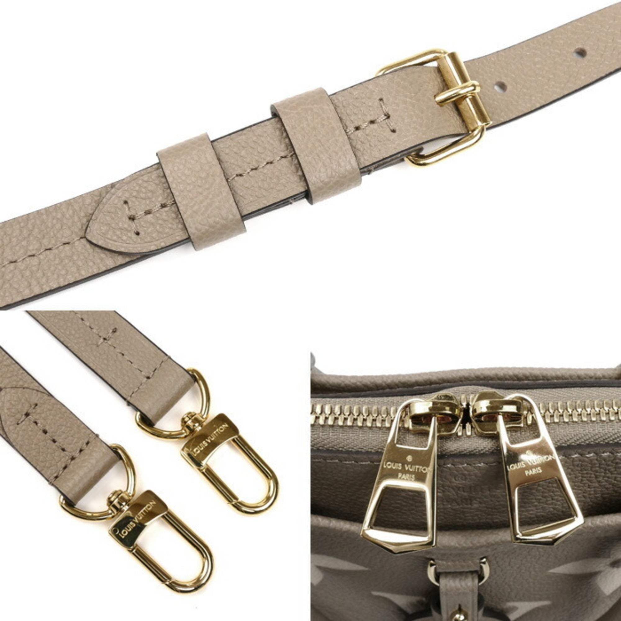 Louis Vuitton Beige Monogram Empreinte Shoulder Bag (Pre-Owned)