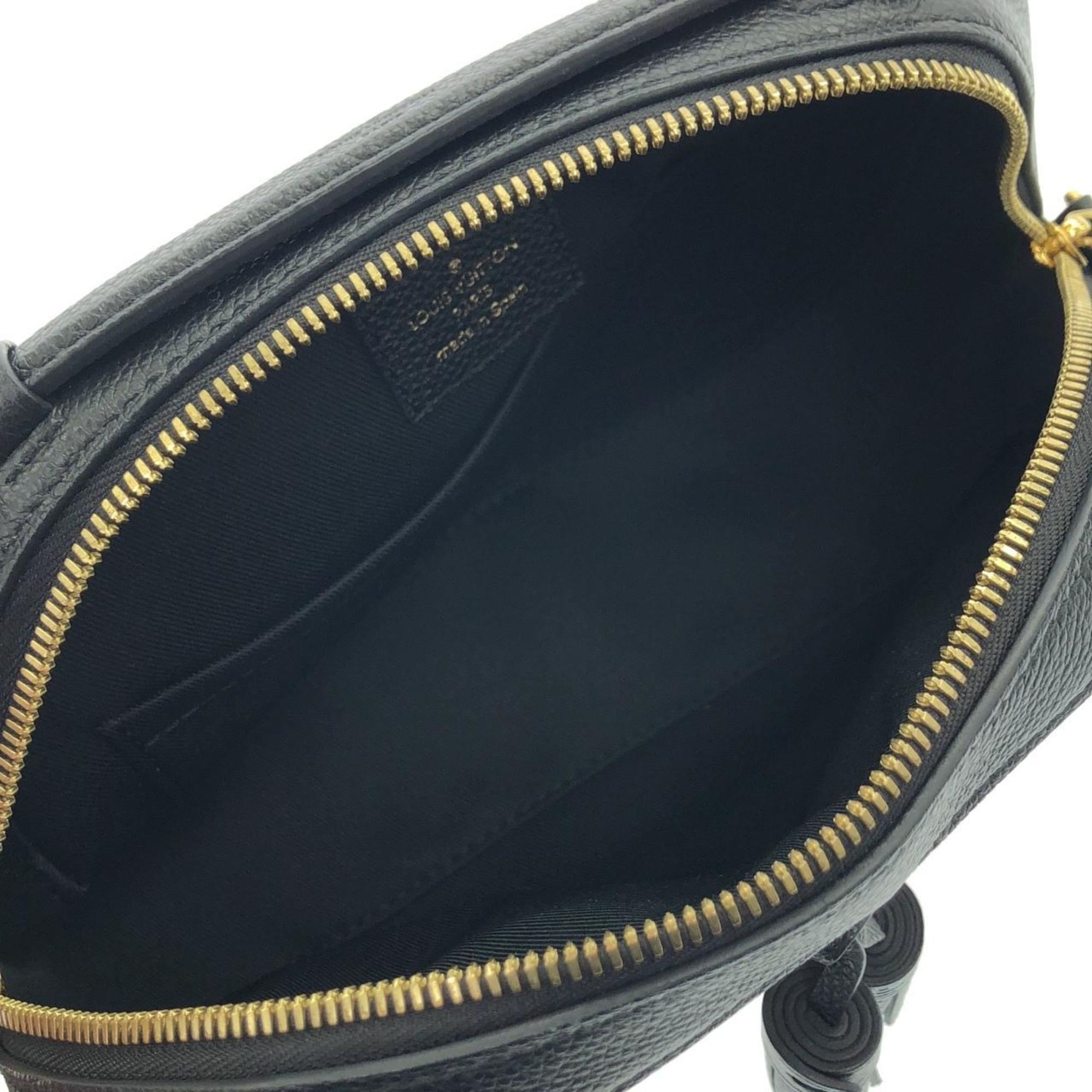 Louis Vuitton Black Leather Shoulder Bag (Pre-Owned)