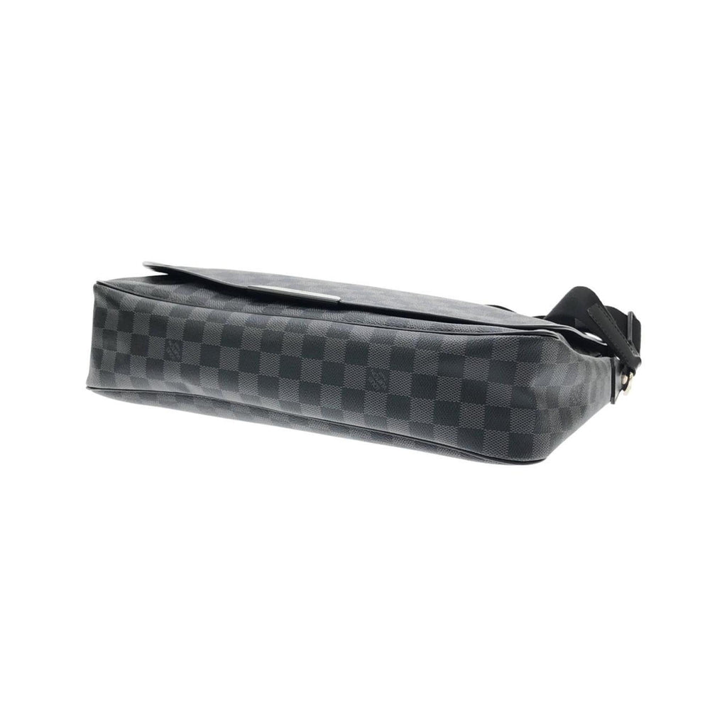 Louis Vuitton Dark Gray Graphite Gray Coated Canvas Shoulder Bag (Pre-Owned)