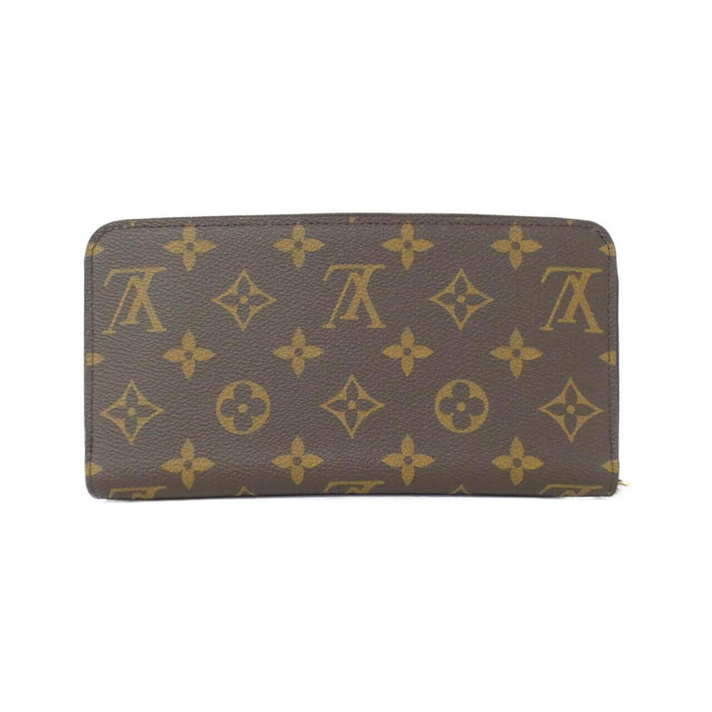 Louis Vuitton Marron Coated Canvas Long Wallet (Bi-Fold) (Pre-Owned)