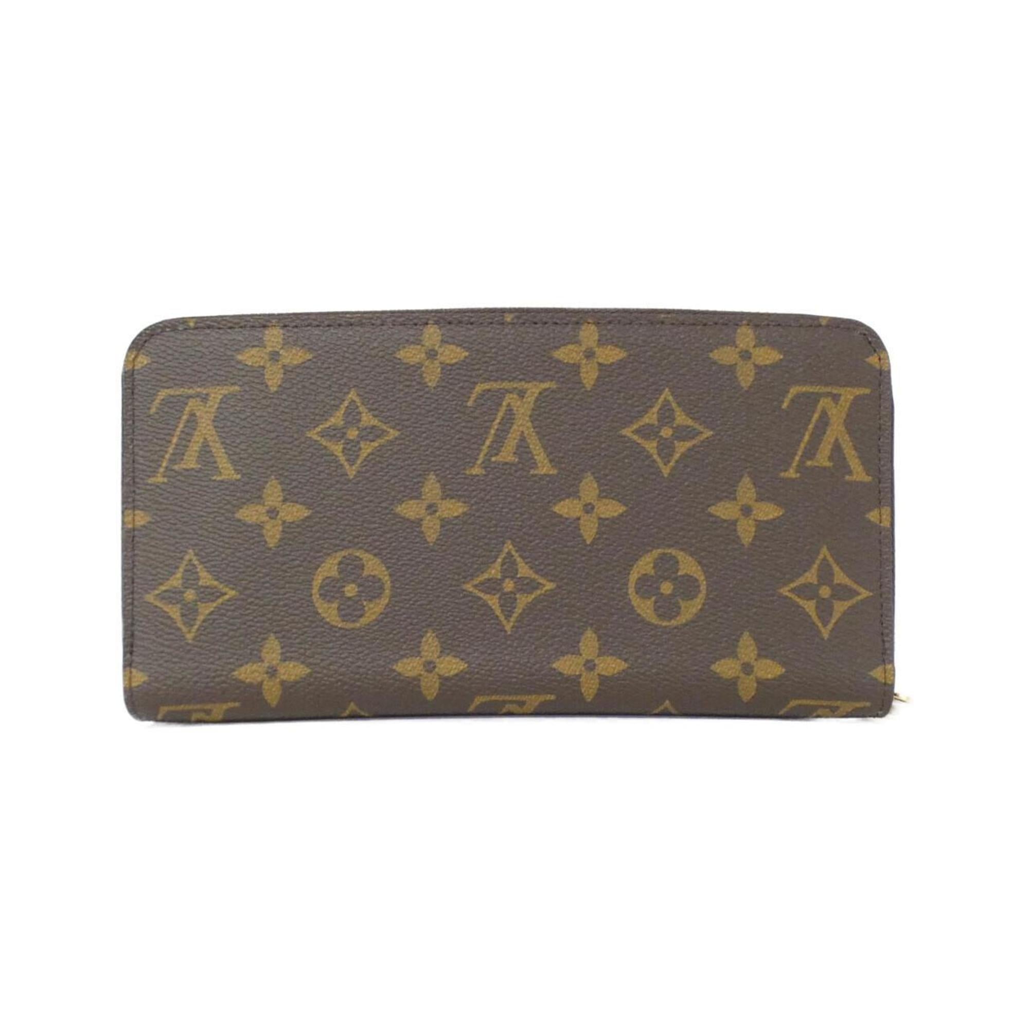 Louis Vuitton Marron Coated Canvas Long Wallet (Bi-Fold) (Pre-Owned)