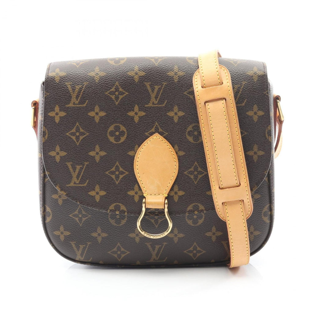 Louis Vuitton Brown Coated Canvas Leather Shoulder Bag (Pre-Owned)