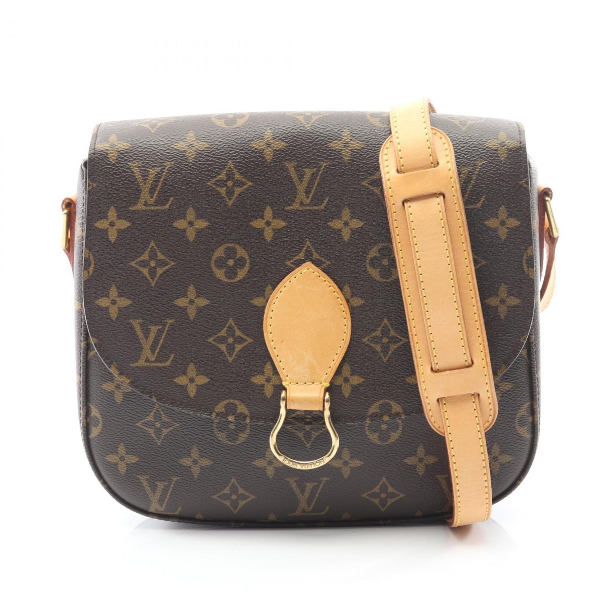 Louis Vuitton Brown Coated Canvas Leather Shoulder Bag (Pre-Owned)