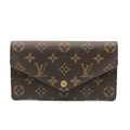 Louis Vuitton Monogram Brown Rose Ballerine Monogram Long Bill Wallet (Bi-Fold) (Pre-Owned)
