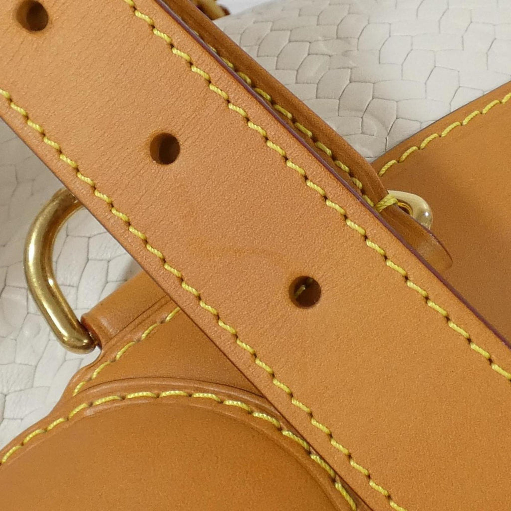 Louis Vuitton Off-White Leather Handbag (Pre-Owned)