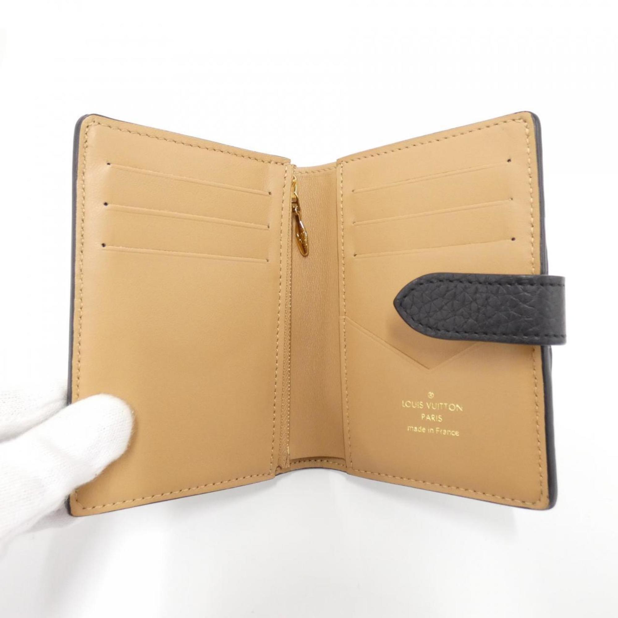 Louis Vuitton Taurillon Black Leather Wallet (Bi-Fold) (Pre-Owned)