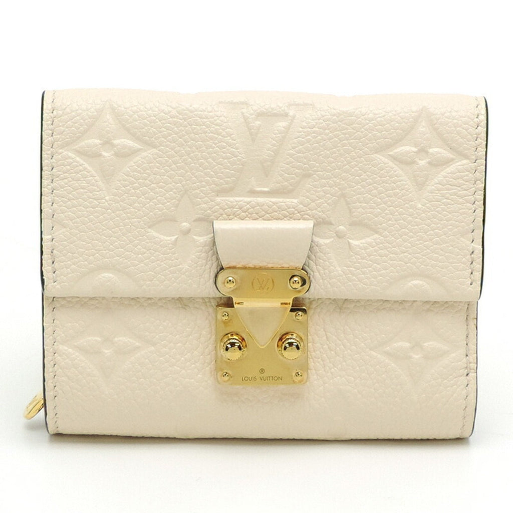 Louis Vuitton White Monogram Empreinte Wallet (Tri-Fold) (Pre-Owned)