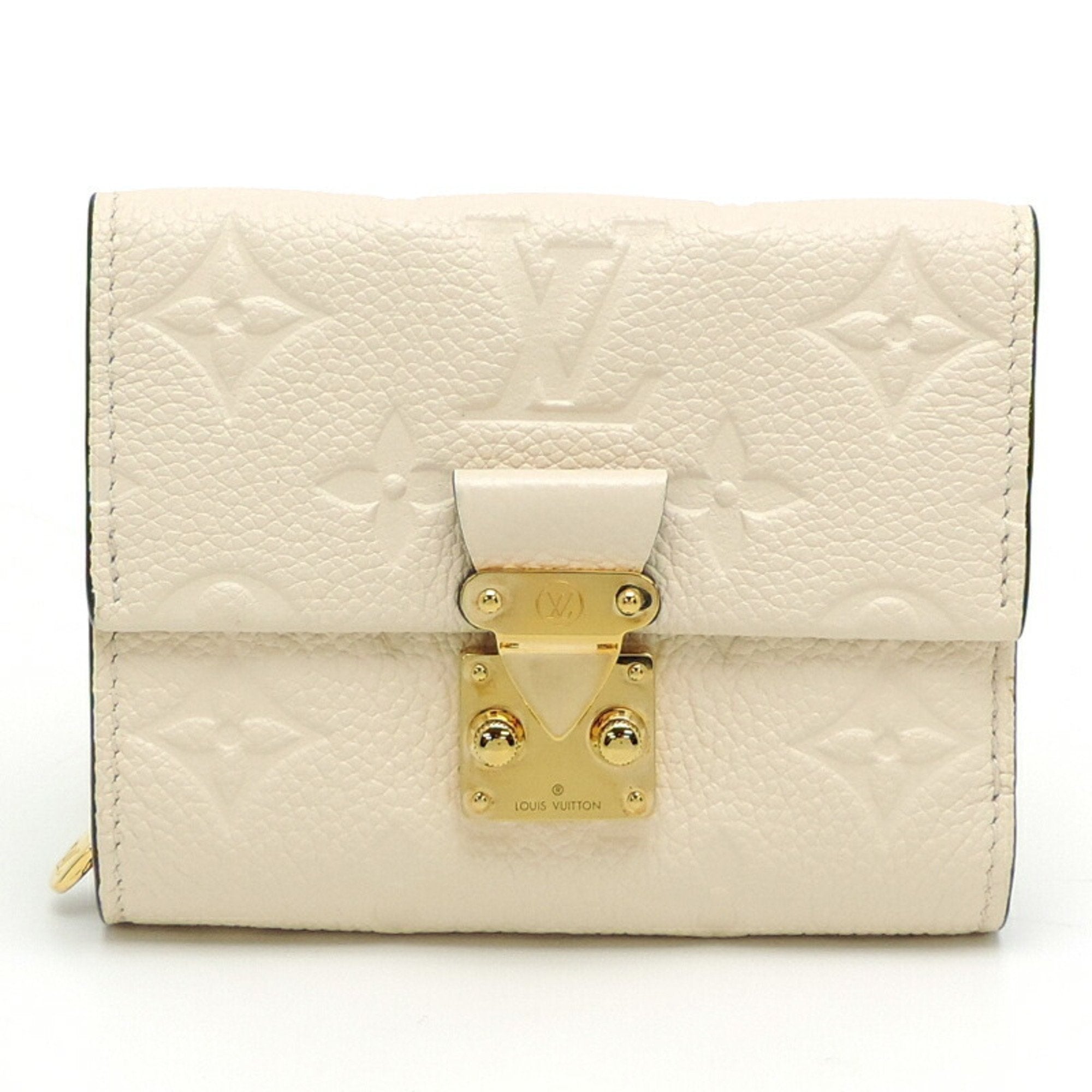 Louis Vuitton White Monogram Empreinte Wallet (Tri-Fold) (Pre-Owned)