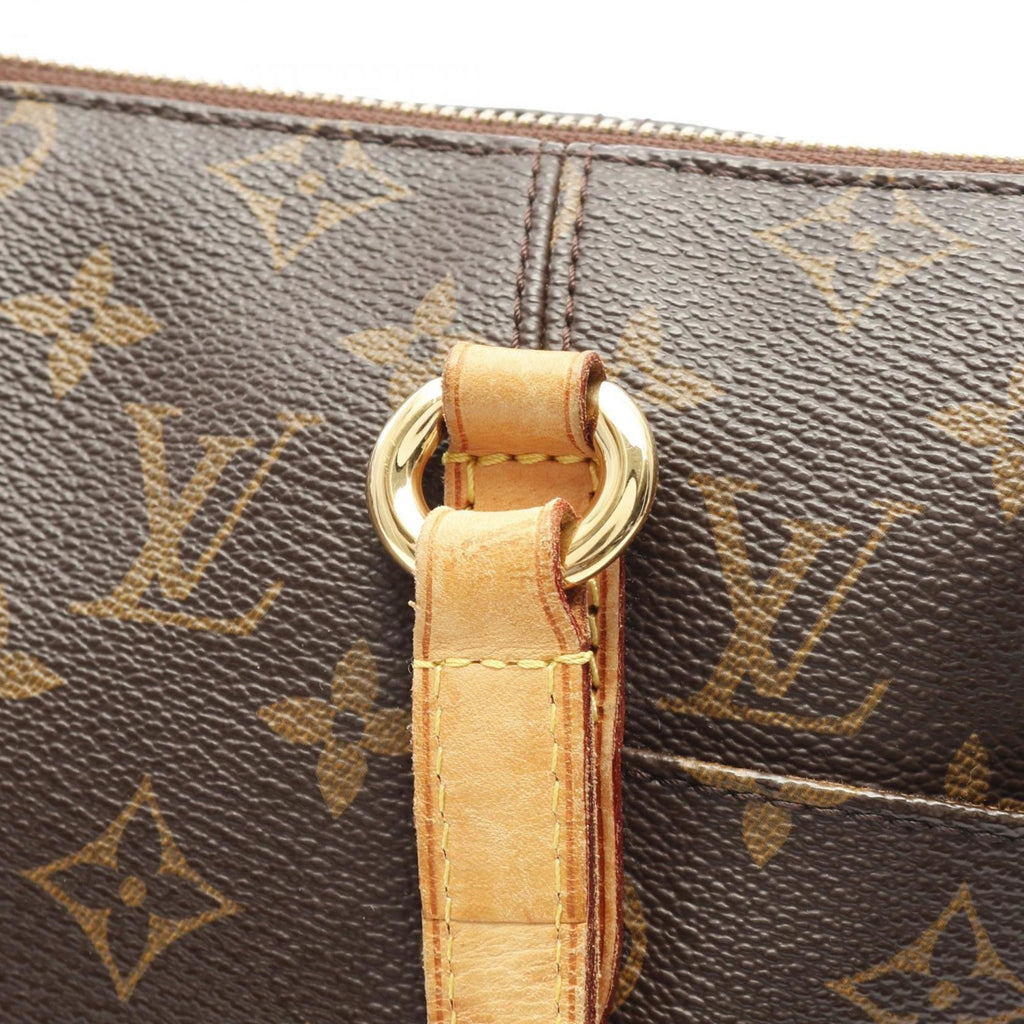 Louis Vuitton Brown Monogram Pvc Coated Canvas Leather Tote Bag (Pre-Owned)
