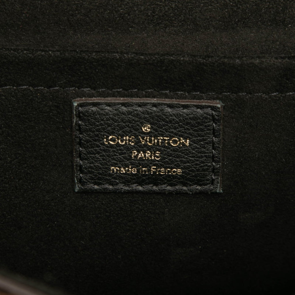 Louis Vuitton Black Brown Pvc Leather Handbag Shoulder Bag (Pre-Owned)