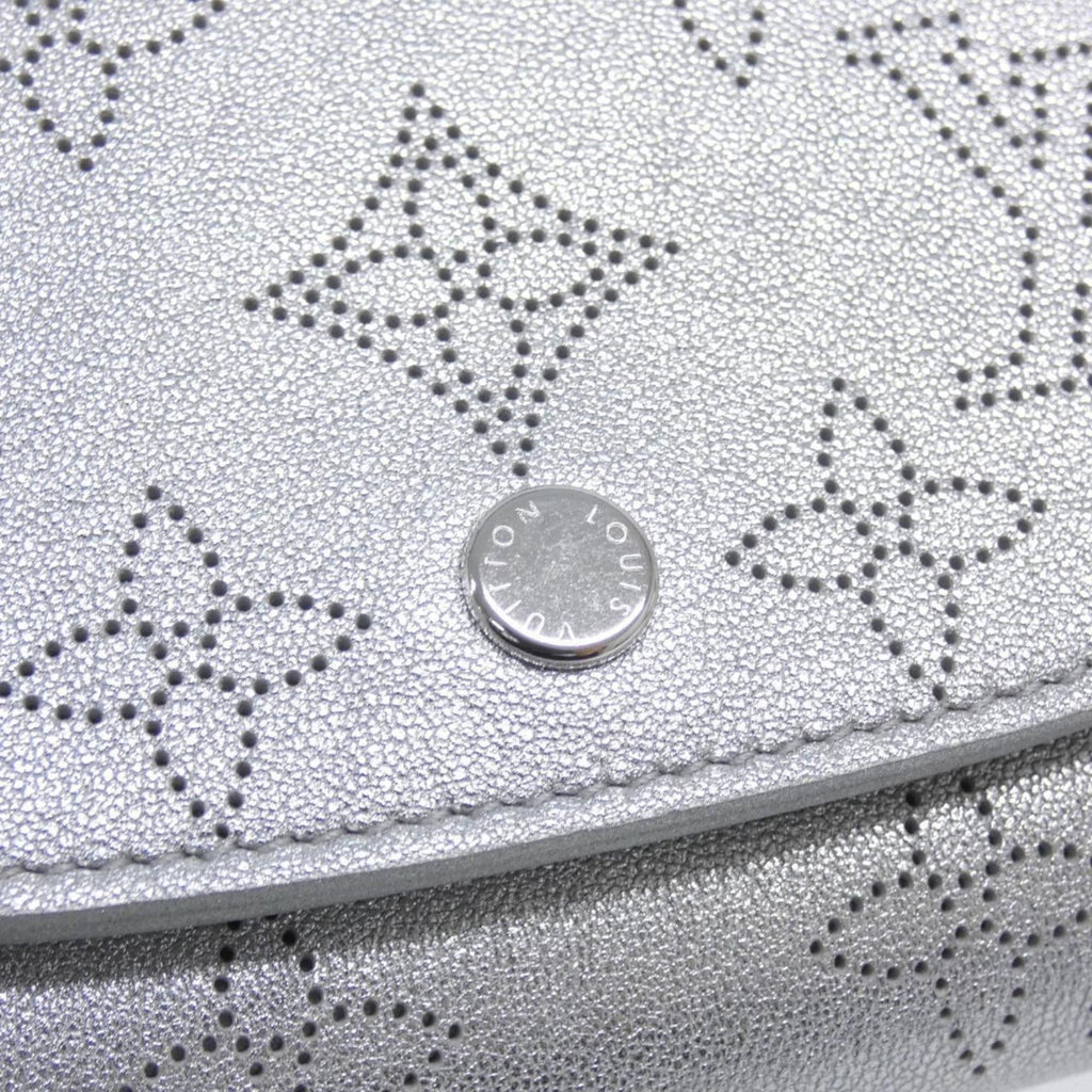 Louis Vuitton Mahina Silver Mahina Leather Wallet (Bi-Fold) (Pre-Owned)