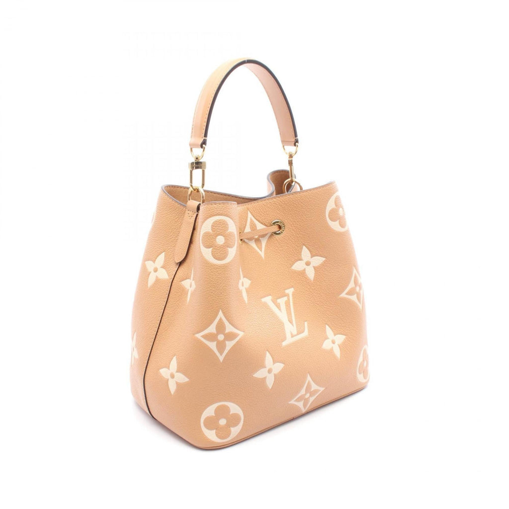 Louis Vuitton Brown Ivory Monogram Empreinte Shoulder Bag (Pre-Owned)