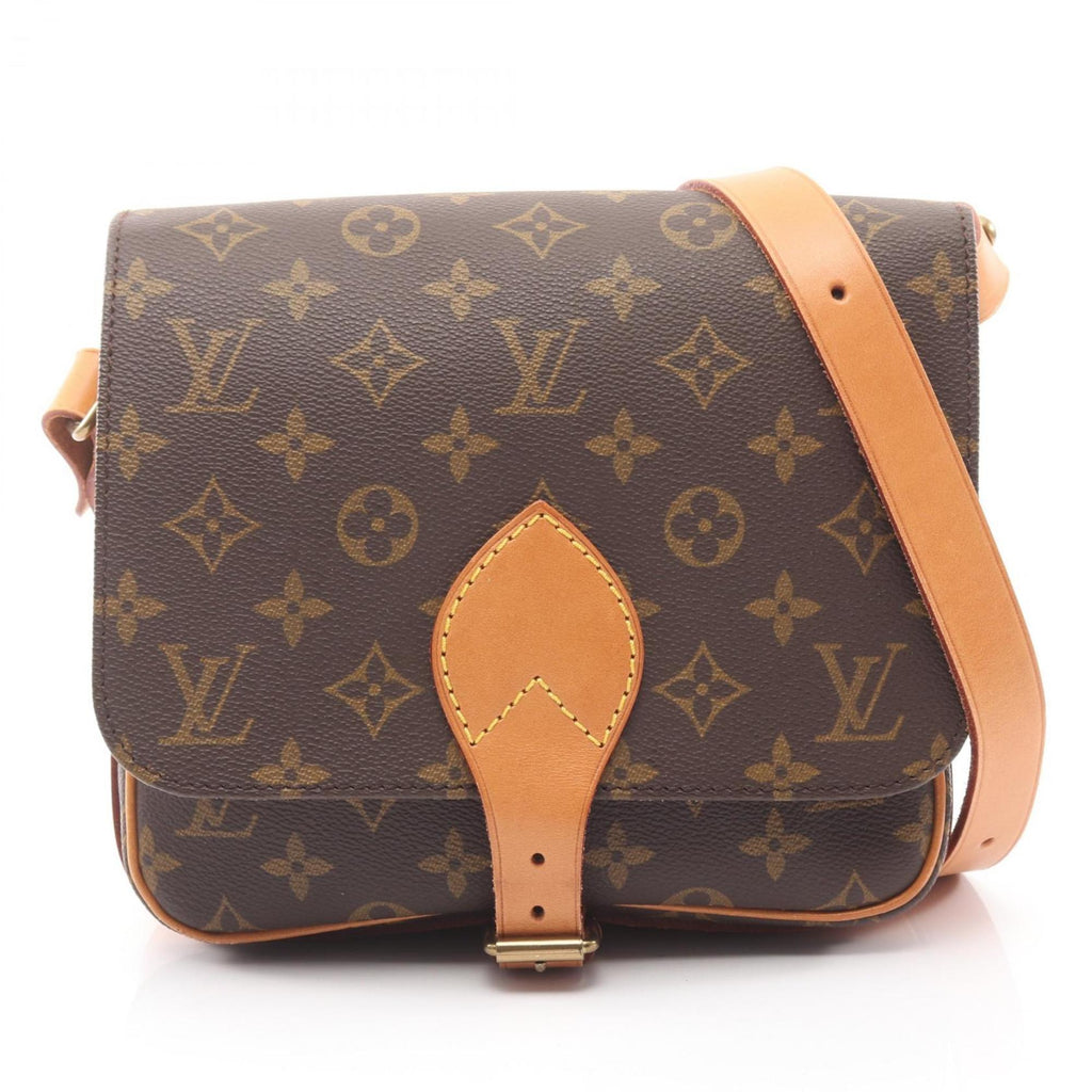 Louis Vuitton Brown Monogram Coated Canvas Leather Shoulder Bag (Pre-Owned)
